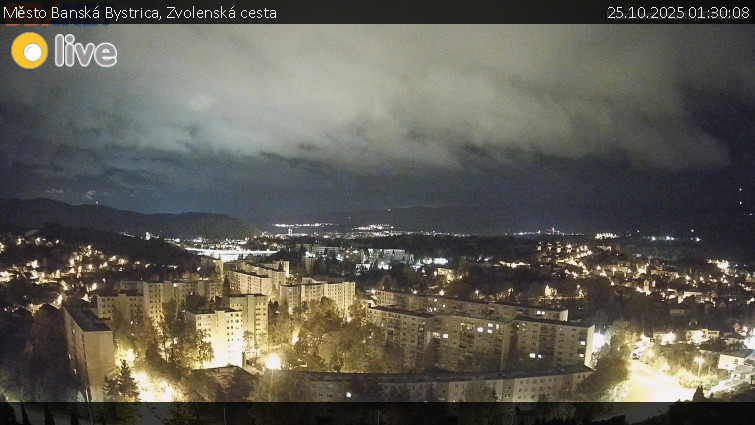 Město Banská Bystrica - Zvolenská cesta - 25.10.2025 v 01:30 Město Banská Bystrica - Zvolenská cesta - 25.10.2025 v 01:30