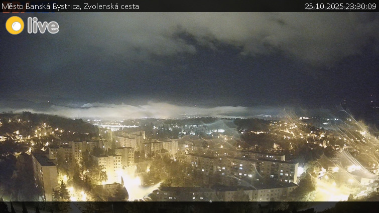 Město Banská Bystrica - Zvolenská cesta - 25.10.2025 v 23:30 Město Banská Bystrica - Zvolenská cesta - 25.10.2025 v 23:30