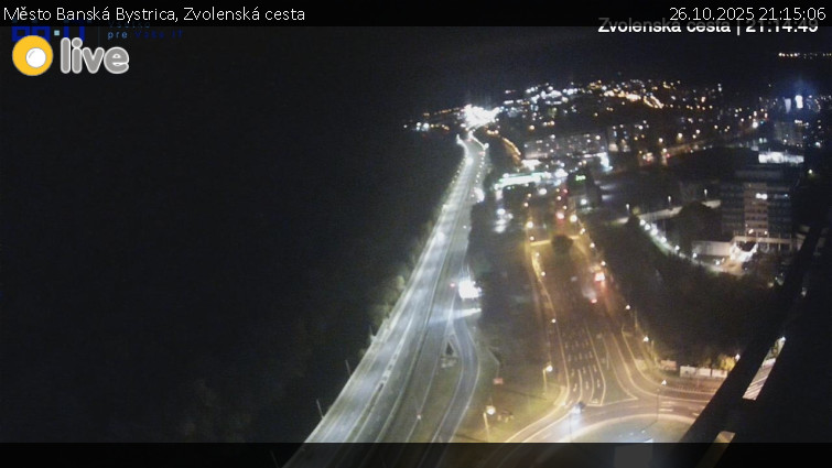 Město Banská Bystrica - Zvolenská cesta - 26.10.2025 v 21:15 Město Banská Bystrica - Zvolenská cesta - 26.10.2025 v 21:15