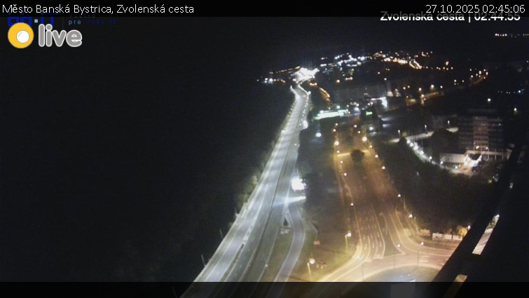 Město Banská Bystrica - Zvolenská cesta - 27.10.2025 v 02:45 Město Banská Bystrica - Zvolenská cesta - 27.10.2025 v 02:45