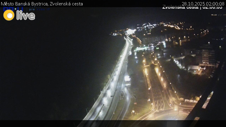 Město Banská Bystrica - Zvolenská cesta - 28.10.2025 v 02:00 Město Banská Bystrica - Zvolenská cesta - 28.10.2025 v 02:00