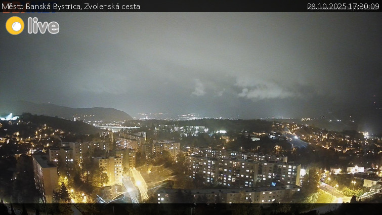 Město Banská Bystrica - Zvolenská cesta - 28.10.2025 v 17:30 Město Banská Bystrica - Zvolenská cesta - 28.10.2025 v 17:30