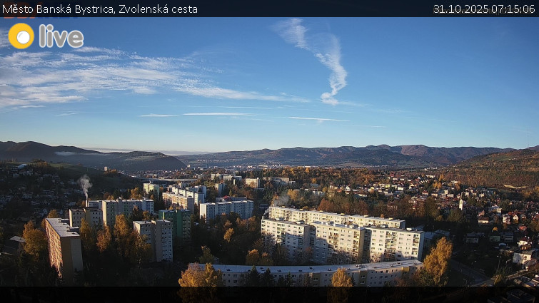 Město Banská Bystrica - Zvolenská cesta - 31.10.2025 v 07:15 Město Banská Bystrica - Zvolenská cesta - 31.10.2025 v 07:15