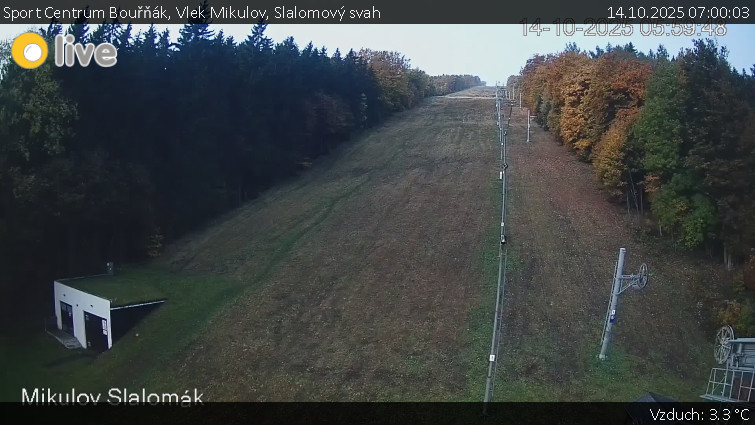 Sport Centrum Bouřňák - Vlek Mikulov, Slalomový svah - 14.10.2025 v 07:00 Sport Centrum Bouřňák - Vlek Mikulov, Slalomový svah - 14.10.2025 v 07:00