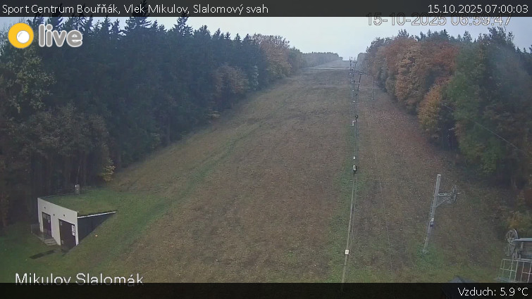 Sport Centrum Bouřňák - Vlek Mikulov, Slalomový svah - 15.10.2025 v 07:00 Sport Centrum Bouřňák - Vlek Mikulov, Slalomový svah - 15.10.2025 v 07:00