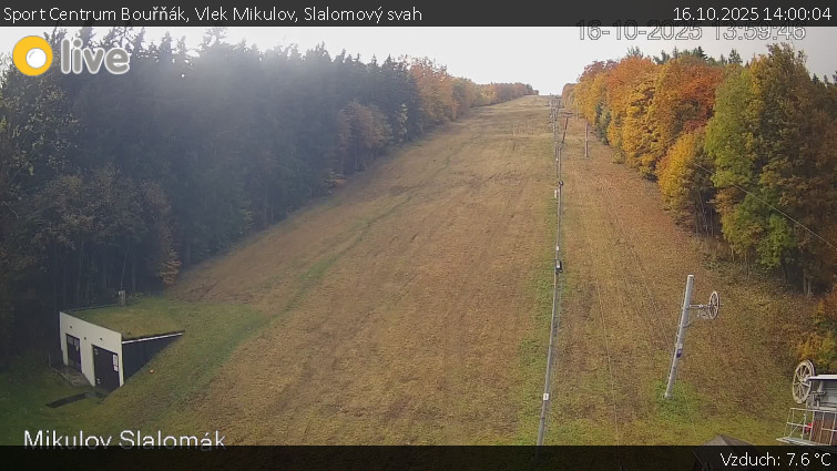 Sport Centrum Bouřňák - Vlek Mikulov, Slalomový svah - 16.10.2025 v 14:00 Sport Centrum Bouřňák - Vlek Mikulov, Slalomový svah - 16.10.2025 v 14:00