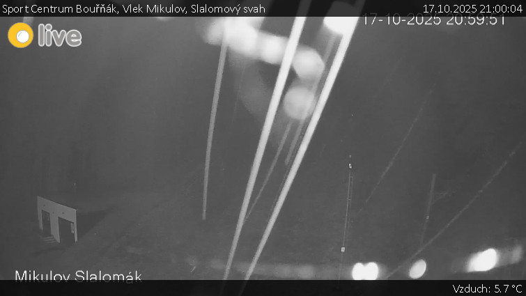 Sport Centrum Bouřňák - Vlek Mikulov, Slalomový svah - 17.10.2025 v 21:00 Sport Centrum Bouřňák - Vlek Mikulov, Slalomový svah - 17.10.2025 v 21:00
