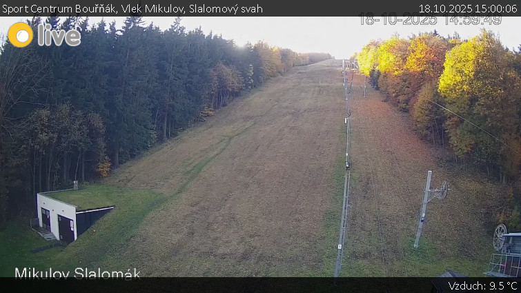 Sport Centrum Bouřňák - Vlek Mikulov, Slalomový svah - 18.10.2025 v 15:00 Sport Centrum Bouřňák - Vlek Mikulov, Slalomový svah - 18.10.2025 v 15:00