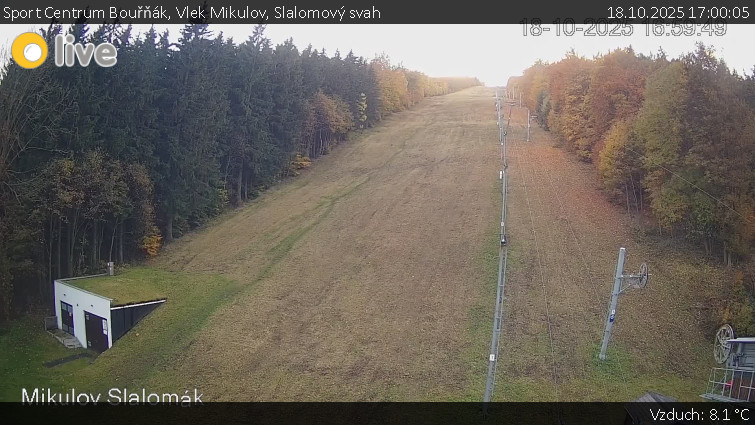 Sport Centrum Bouřňák - Vlek Mikulov, Slalomový svah - 18.10.2025 v 17:00 Sport Centrum Bouřňák - Vlek Mikulov, Slalomový svah - 18.10.2025 v 17:00