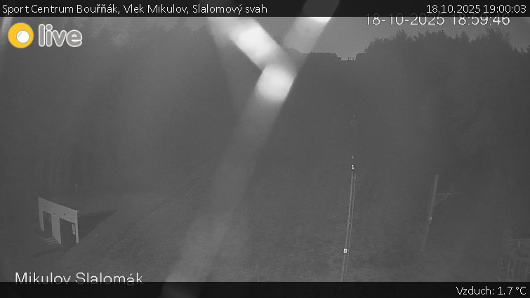 Sport Centrum Bouřňák - Vlek Mikulov, Slalomový svah - 18.10.2025 v 19:00 Sport Centrum Bouřňák - Vlek Mikulov, Slalomový svah - 18.10.2025 v 19:00