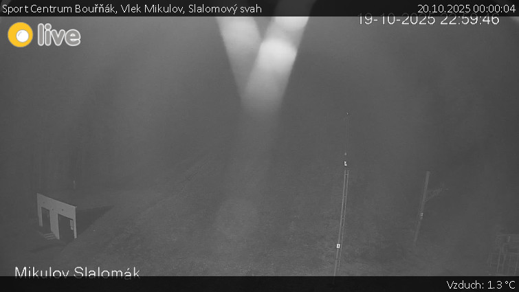 Sport Centrum Bouřňák - Vlek Mikulov, Slalomový svah - 20.10.2025 v 00:00 Sport Centrum Bouřňák - Vlek Mikulov, Slalomový svah - 20.10.2025 v 00:00