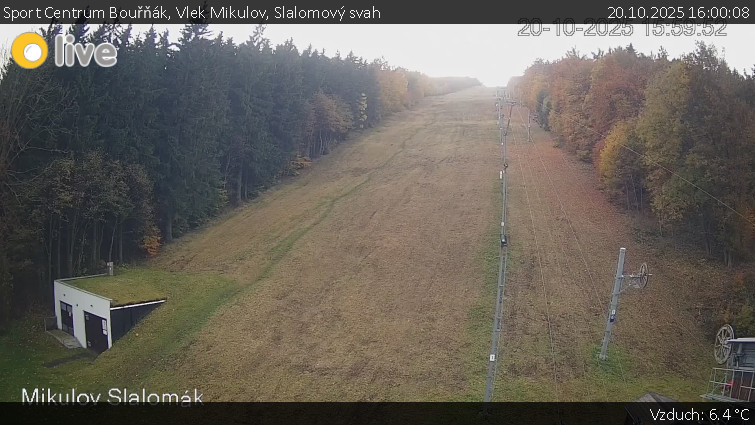 Sport Centrum Bouřňák - Vlek Mikulov, Slalomový svah - 20.10.2025 v 16:00 Sport Centrum Bouřňák - Vlek Mikulov, Slalomový svah - 20.10.2025 v 16:00