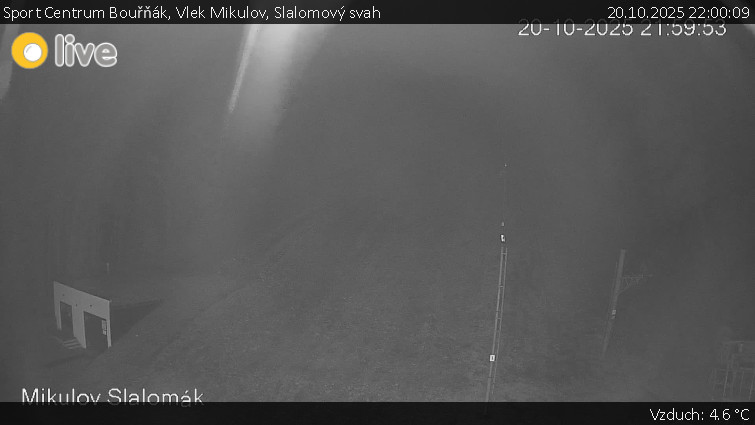 Sport Centrum Bouřňák - Vlek Mikulov, Slalomový svah - 20.10.2025 v 22:00 Sport Centrum Bouřňák - Vlek Mikulov, Slalomový svah - 20.10.2025 v 22:00