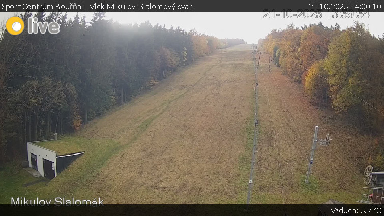 Sport Centrum Bouřňák - Vlek Mikulov, Slalomový svah - 21.10.2025 v 14:00 Sport Centrum Bouřňák - Vlek Mikulov, Slalomový svah - 21.10.2025 v 14:00