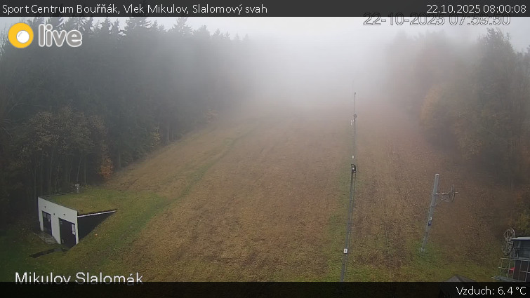 Sport Centrum Bouřňák - Vlek Mikulov, Slalomový svah - 22.10.2025 v 08:00 Sport Centrum Bouřňák - Vlek Mikulov, Slalomový svah - 22.10.2025 v 08:00