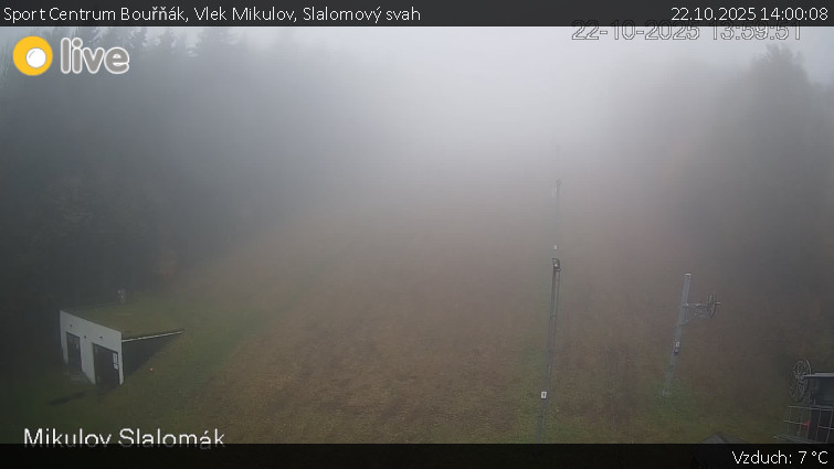 Sport Centrum Bouřňák - Vlek Mikulov, Slalomový svah - 22.10.2025 v 14:00 Sport Centrum Bouřňák - Vlek Mikulov, Slalomový svah - 22.10.2025 v 14:00