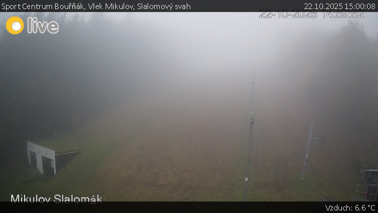 Sport Centrum Bouřňák - Vlek Mikulov, Slalomový svah - 22.10.2025 v 15:00 Sport Centrum Bouřňák - Vlek Mikulov, Slalomový svah - 22.10.2025 v 15:00
