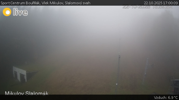 Sport Centrum Bouřňák - Vlek Mikulov, Slalomový svah - 22.10.2025 v 17:00 Sport Centrum Bouřňák - Vlek Mikulov, Slalomový svah - 22.10.2025 v 17:00