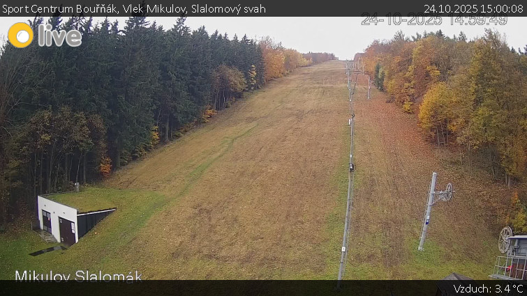 Sport Centrum Bouřňák - Vlek Mikulov, Slalomový svah - 24.10.2025 v 15:00 Sport Centrum Bouřňák - Vlek Mikulov, Slalomový svah - 24.10.2025 v 15:00