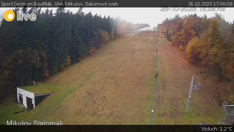 Sport Centrum Bouřňák - Vlek Mikulov, Slalomový svah - 26.10.2025 v 17:00 Sport Centrum Bouřňák - Vlek Mikulov, Slalomový svah - 26.10.2025 v 17:00