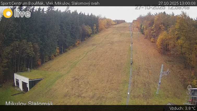 Sport Centrum Bouřňák - Vlek Mikulov, Slalomový svah - 27.10.2025 v 13:00 Sport Centrum Bouřňák - Vlek Mikulov, Slalomový svah - 27.10.2025 v 13:00
