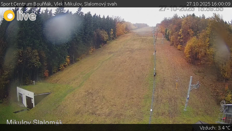 Sport Centrum Bouřňák - Vlek Mikulov, Slalomový svah - 27.10.2025 v 16:00 Sport Centrum Bouřňák - Vlek Mikulov, Slalomový svah - 27.10.2025 v 16:00