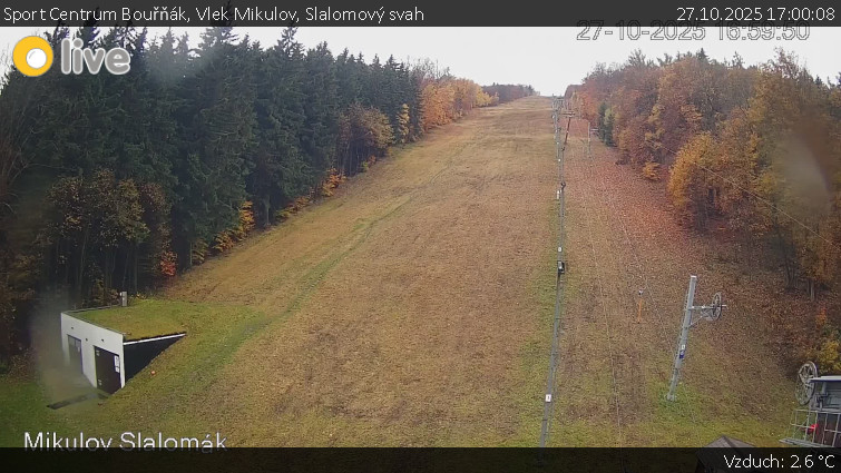Sport Centrum Bouřňák - Vlek Mikulov, Slalomový svah - 27.10.2025 v 17:00 Sport Centrum Bouřňák - Vlek Mikulov, Slalomový svah - 27.10.2025 v 17:00