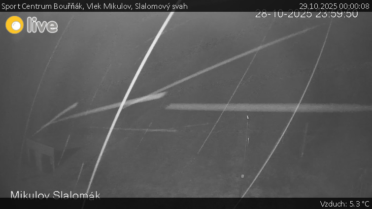 Sport Centrum Bouřňák - Vlek Mikulov, Slalomový svah - 29.10.2025 v 00:00 Sport Centrum Bouřňák - Vlek Mikulov, Slalomový svah - 29.10.2025 v 00:00