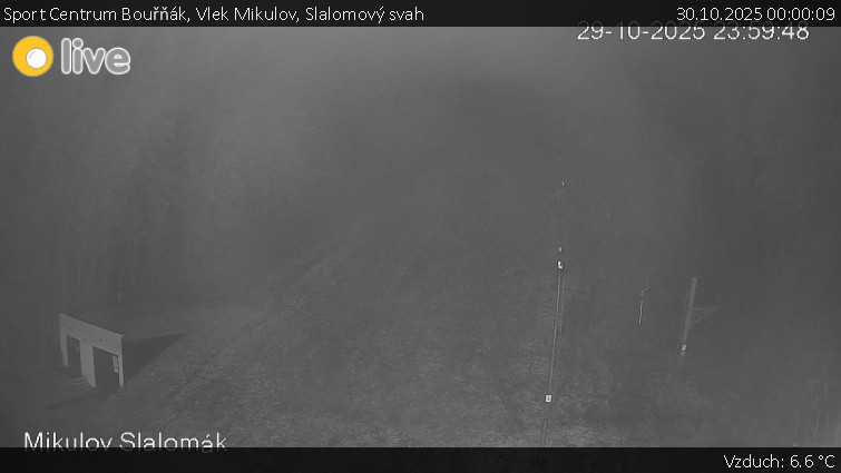 Sport Centrum Bouřňák - Vlek Mikulov, Slalomový svah - 30.10.2025 v 00:00 Sport Centrum Bouřňák - Vlek Mikulov, Slalomový svah - 30.10.2025 v 00:00