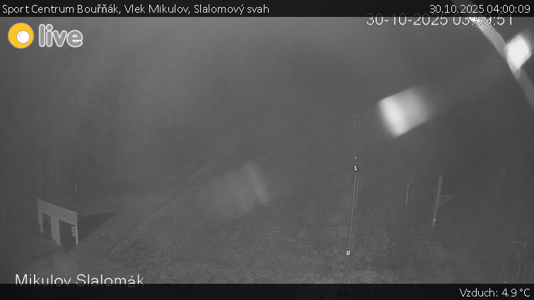 Sport Centrum Bouřňák - Vlek Mikulov, Slalomový svah - 30.10.2025 v 04:00 Sport Centrum Bouřňák - Vlek Mikulov, Slalomový svah - 30.10.2025 v 04:00