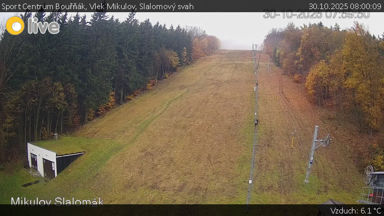 Sport Centrum Bouřňák - Vlek Mikulov, Slalomový svah - 30.10.2025 v 08:00 Sport Centrum Bouřňák - Vlek Mikulov, Slalomový svah - 30.10.2025 v 08:00