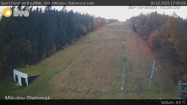 Sport Centrum Bouřňák - Vlek Mikulov, Slalomový svah - 30.10.2025 v 17:00 Sport Centrum Bouřňák - Vlek Mikulov, Slalomový svah - 30.10.2025 v 17:00