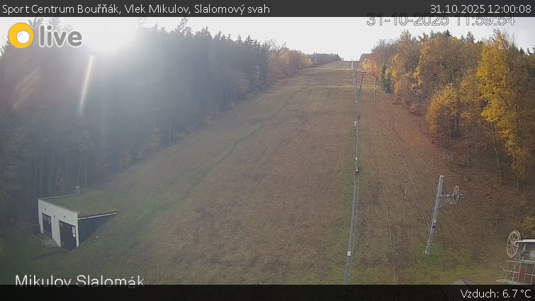 Sport Centrum Bouřňák - Vlek Mikulov, Slalomový svah - 31.10.2025 v 12:00 Sport Centrum Bouřňák - Vlek Mikulov, Slalomový svah - 31.10.2025 v 12:00