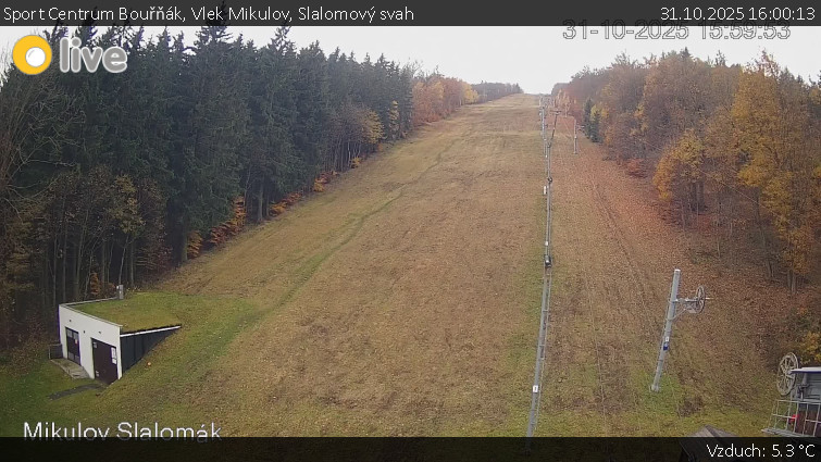 Sport Centrum Bouřňák - Vlek Mikulov, Slalomový svah - 31.10.2025 v 16:00 Sport Centrum Bouřňák - Vlek Mikulov, Slalomový svah - 31.10.2025 v 16:00