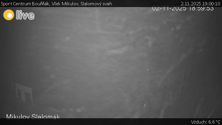 Sport Centrum Bouřňák - Vlek Mikulov, Slalomový svah - 2.11.2025 v 19:00 Sport Centrum Bouřňák - Vlek Mikulov, Slalomový svah - 2.11.2025 v 19:00