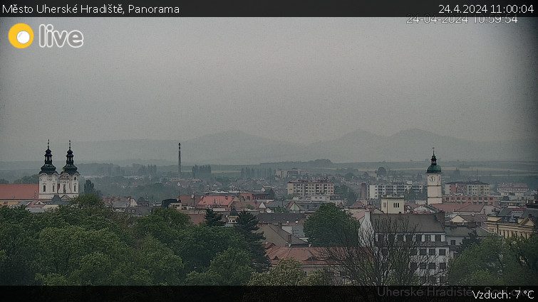 Město Uherské Hradiště - Panorama - 24.4.2024 v 11:00