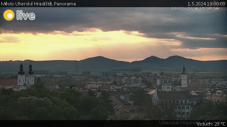 Město Uherské Hradiště - Panorama - 1.5.2024 v 19:00