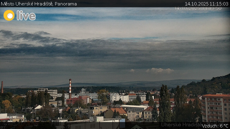 Město Uherské Hradiště - Panorama - 14.10.2025 v 11:15 Město Uherské Hradiště - Panorama - 14.10.2025 v 11:15