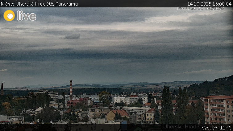 Město Uherské Hradiště - Panorama - 14.10.2025 v 15:00 Město Uherské Hradiště - Panorama - 14.10.2025 v 15:00