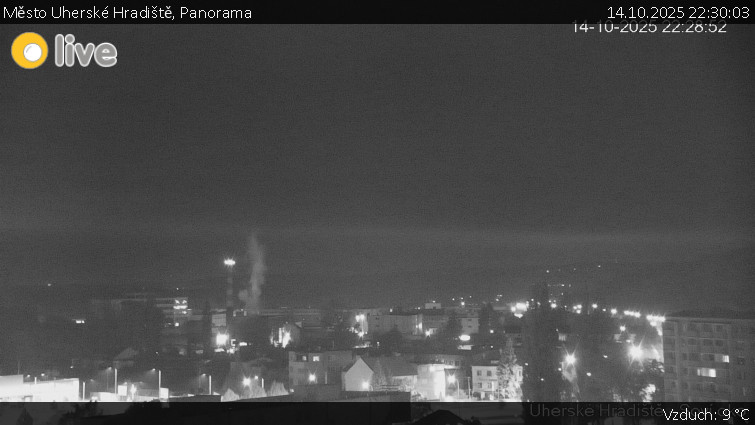 Město Uherské Hradiště - Panorama - 14.10.2025 v 22:30 Město Uherské Hradiště - Panorama - 14.10.2025 v 22:30