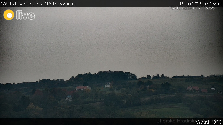 Město Uherské Hradiště - Panorama - 15.10.2025 v 07:15 Město Uherské Hradiště - Panorama - 15.10.2025 v 07:15