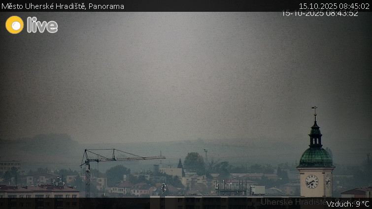 Město Uherské Hradiště - Panorama - 15.10.2025 v 08:45 Město Uherské Hradiště - Panorama - 15.10.2025 v 08:45