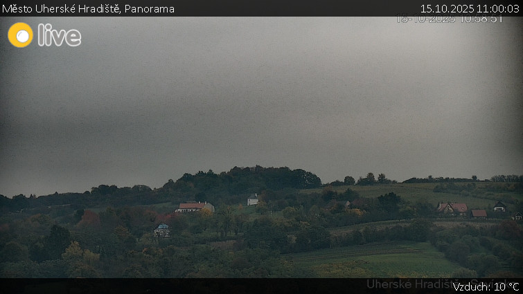 Město Uherské Hradiště - Panorama - 15.10.2025 v 11:00 Město Uherské Hradiště - Panorama - 15.10.2025 v 11:00