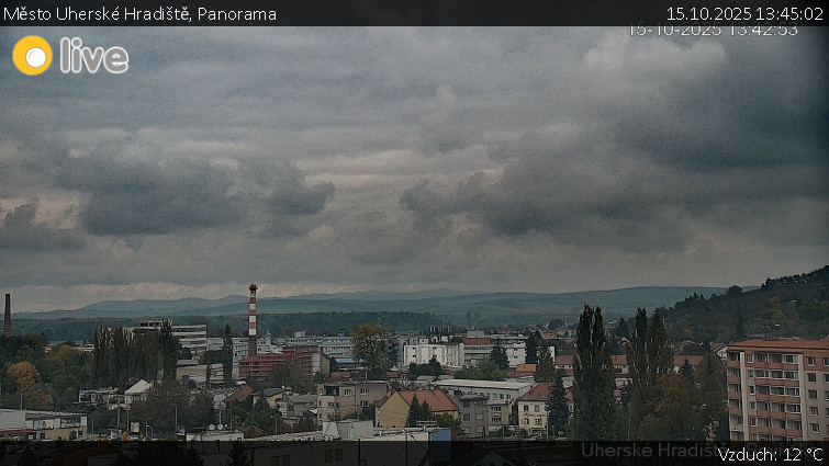 Město Uherské Hradiště - Panorama - 15.10.2025 v 13:45 Město Uherské Hradiště - Panorama - 15.10.2025 v 13:45
