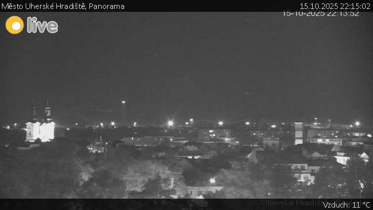 Město Uherské Hradiště - Panorama - 15.10.2025 v 22:15 Město Uherské Hradiště - Panorama - 15.10.2025 v 22:15