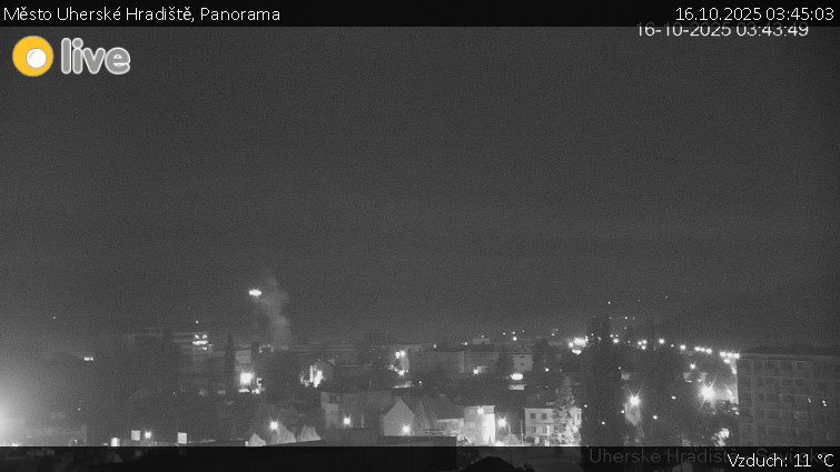 Město Uherské Hradiště - Panorama - 16.10.2025 v 03:45 Město Uherské Hradiště - Panorama - 16.10.2025 v 03:45