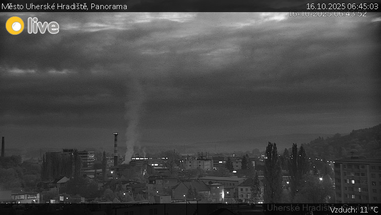 Město Uherské Hradiště - Panorama - 16.10.2025 v 06:45 Město Uherské Hradiště - Panorama - 16.10.2025 v 06:45