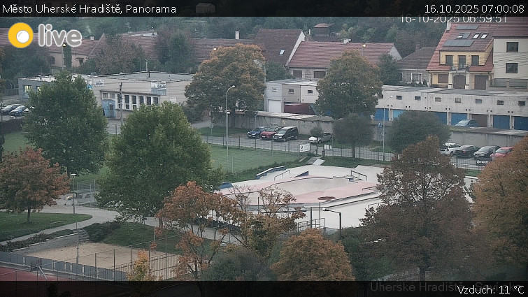 Město Uherské Hradiště - Panorama - 16.10.2025 v 07:00 Město Uherské Hradiště - Panorama - 16.10.2025 v 07:00