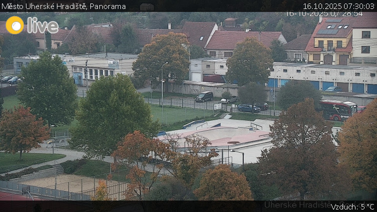 Město Uherské Hradiště - Panorama - 16.10.2025 v 07:30 Město Uherské Hradiště - Panorama - 16.10.2025 v 07:30