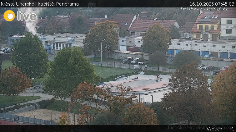 Město Uherské Hradiště - Panorama - 16.10.2025 v 07:45 Město Uherské Hradiště - Panorama - 16.10.2025 v 07:45